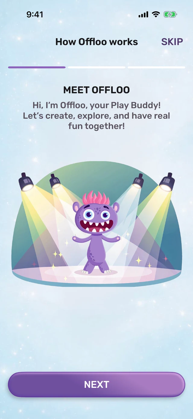 Offloo onboarding — Meet Offloo